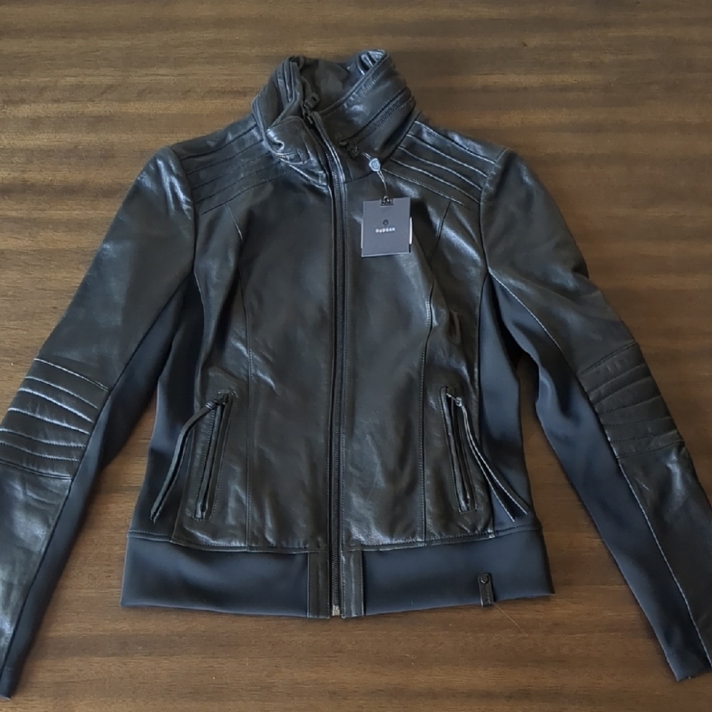 NWT Buttery Soft Black Leather RUDSAK Jacket